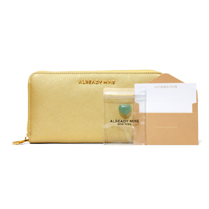 Manifesting Wallet - Gold