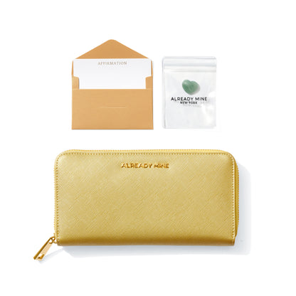 Manifesting Wallet - Gold